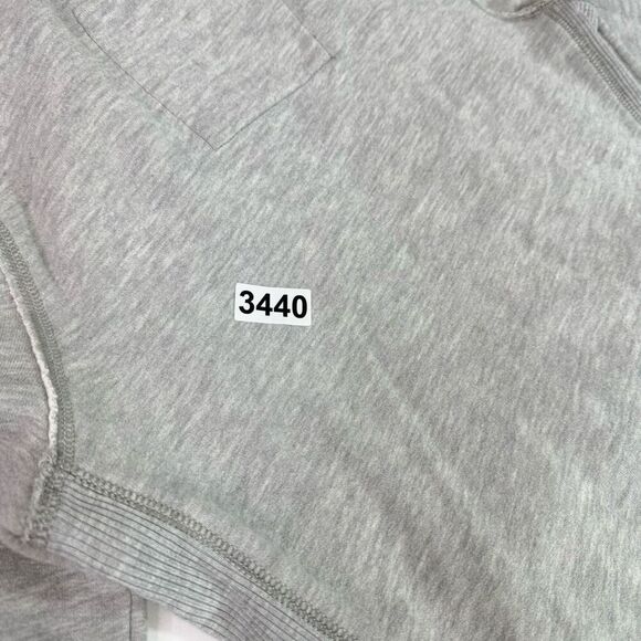 VTG Abercrombie & Fitch Hoodie Womens Large Gray Solid Long-Sleeve Drawstring - Picture 9 of 9